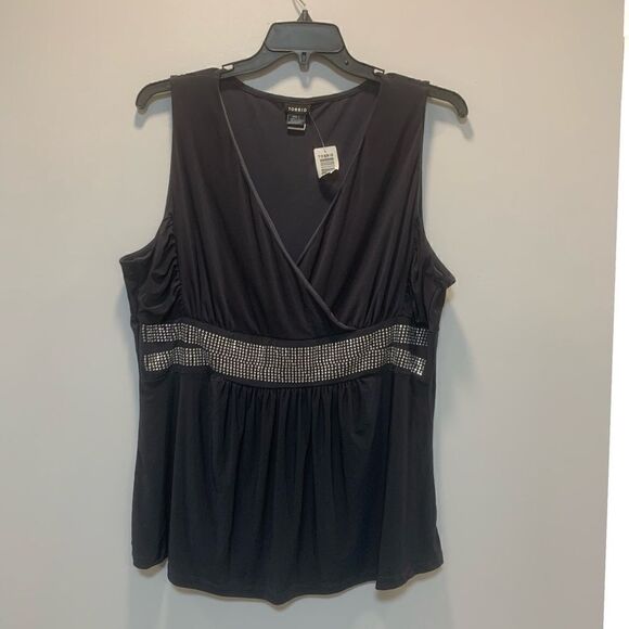 NWT Torrid Black sleeveless top - Picture 5 of 11